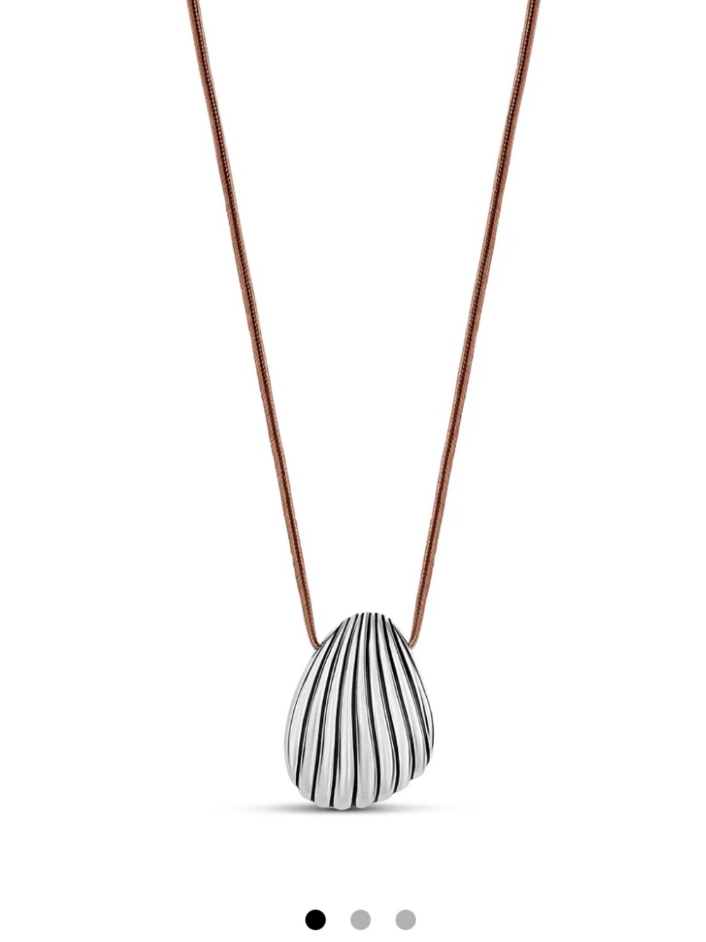 Mayamar Silver Shell Adjustable Necklace - Silver (NWT)